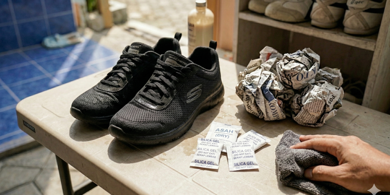 Cara Praktis Mengeringkan Sneaker Tanpa Jemur Panas